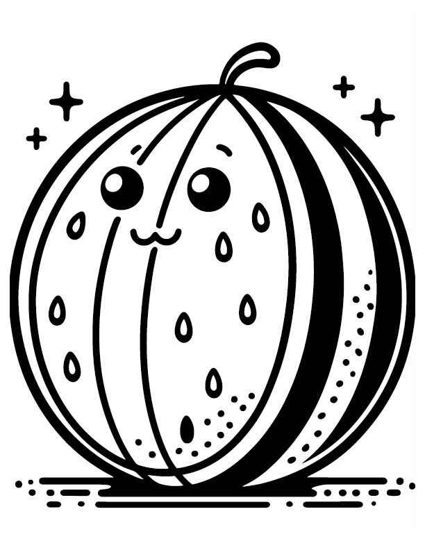 Wassermelone Ausmalbilder 582