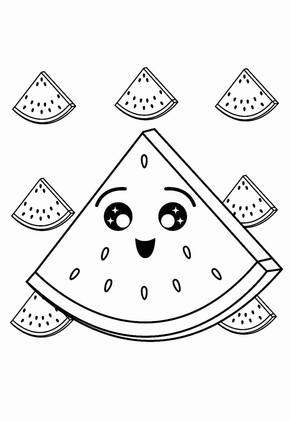 Wassermelone Ausmalbilder 659