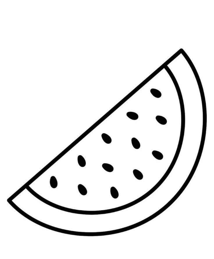 Wassermelone Ausmalbilder 755