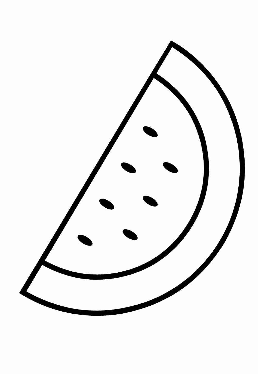 Wassermelone Ausmalbilder 850