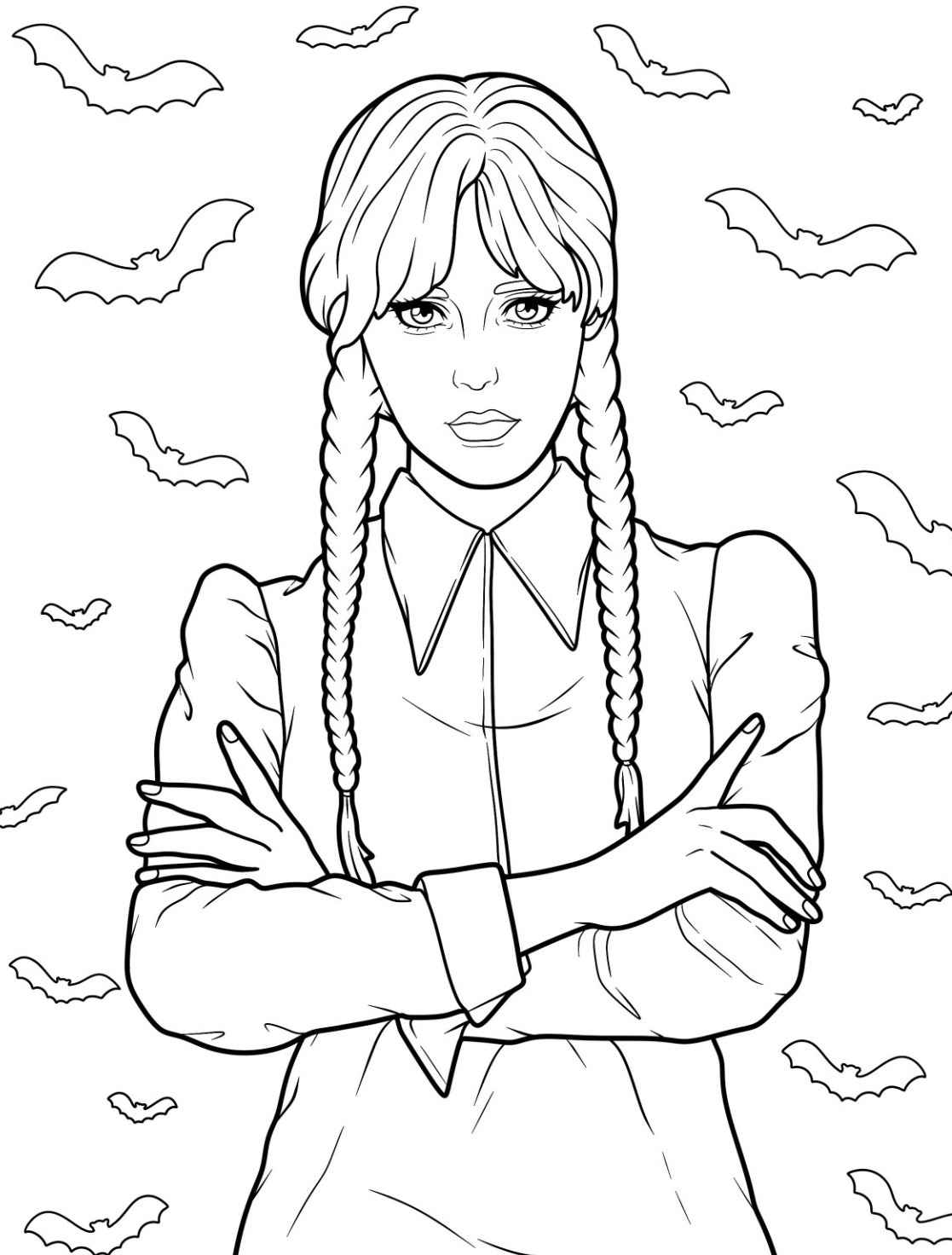 Wednesday Ausmalbilder 015