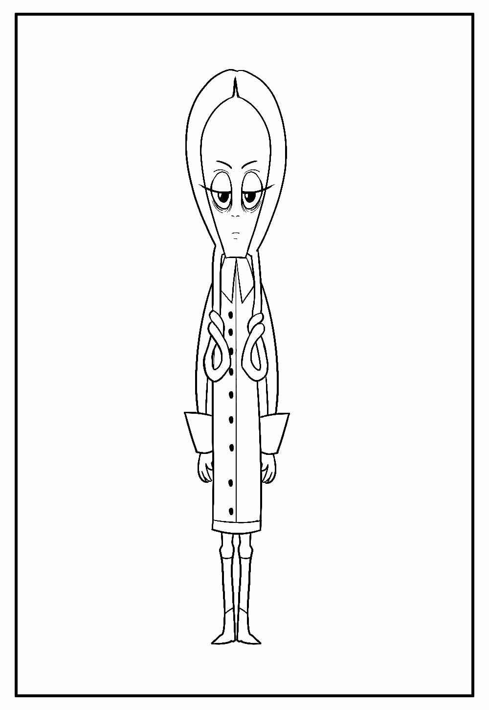 Wednesday Ausmalbilder 156