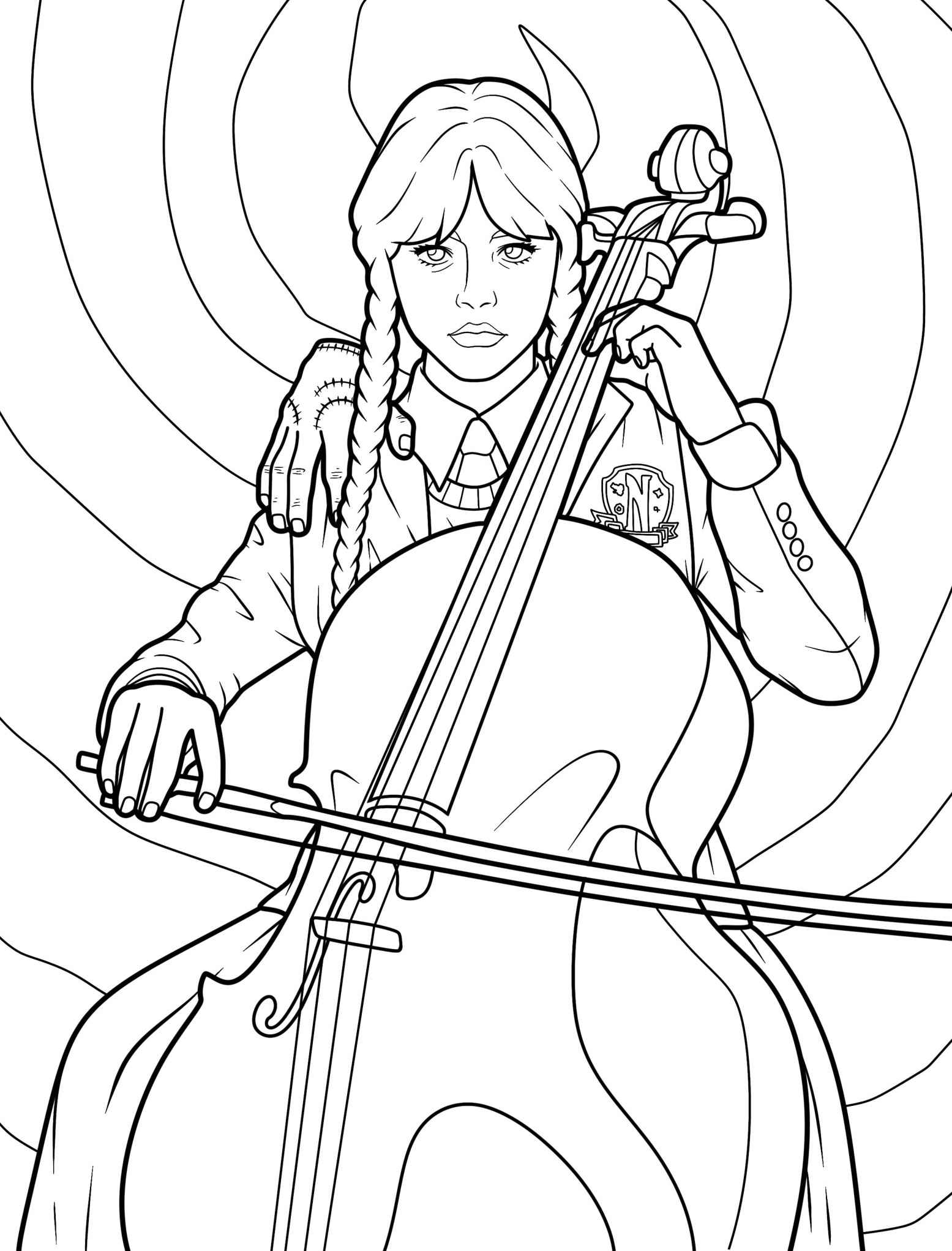 Wednesday Ausmalbilder 244