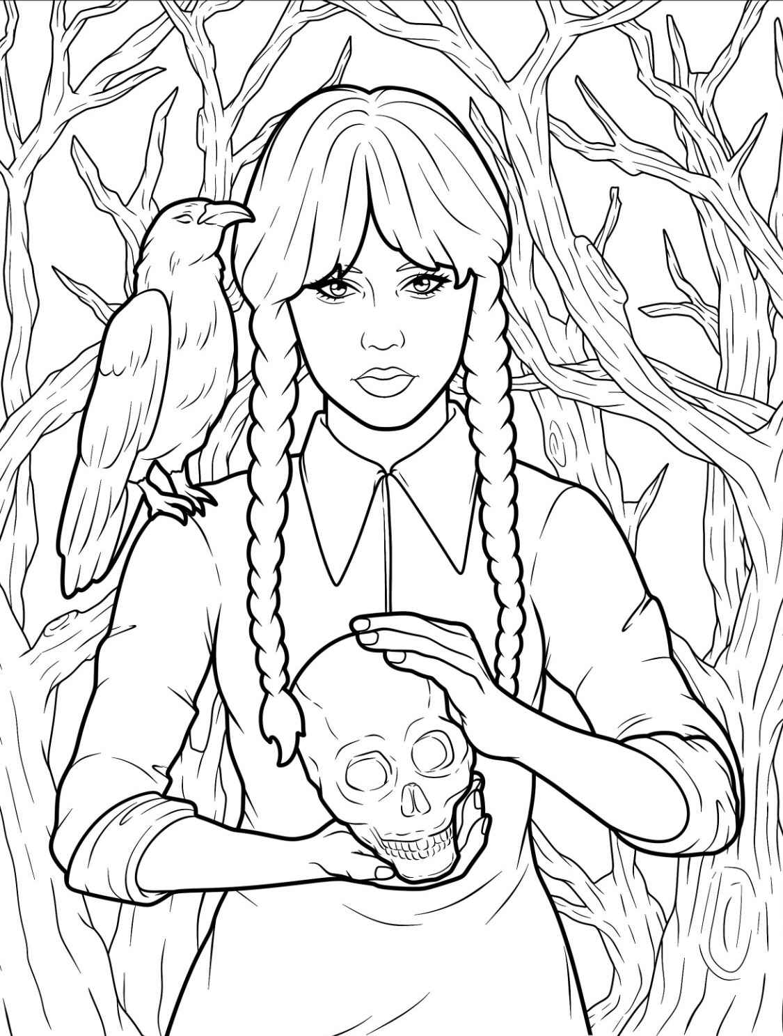 Wednesday Ausmalbilder 265