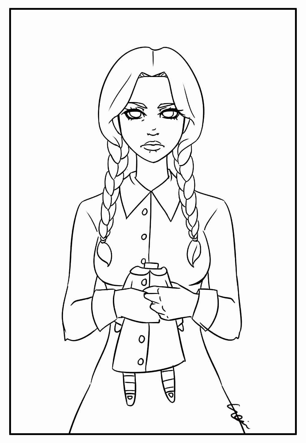 Wednesday Ausmalbilder 320