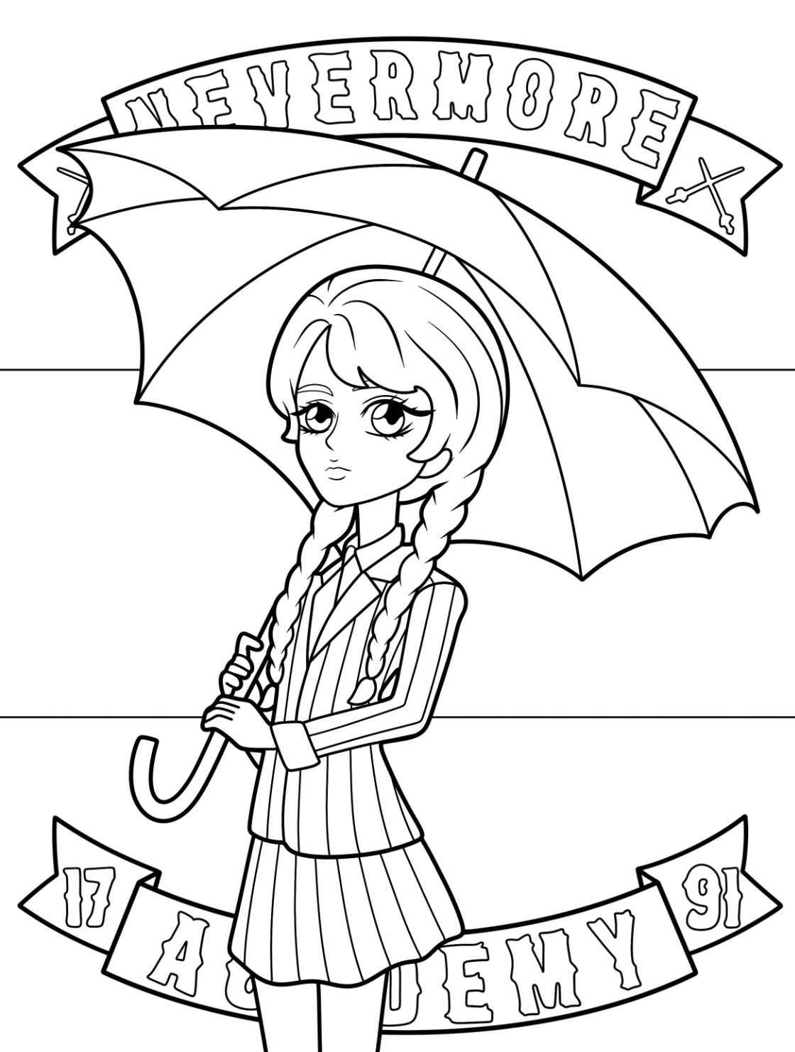 Wednesday Ausmalbilder 403