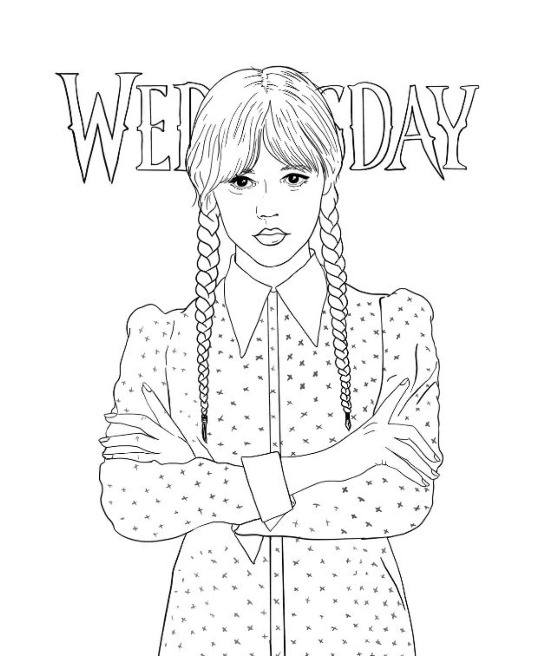 Wednesday Ausmalbilder 482