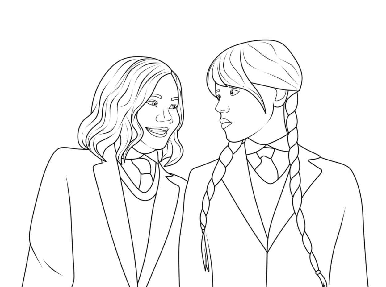 Wednesday Ausmalbilder 558