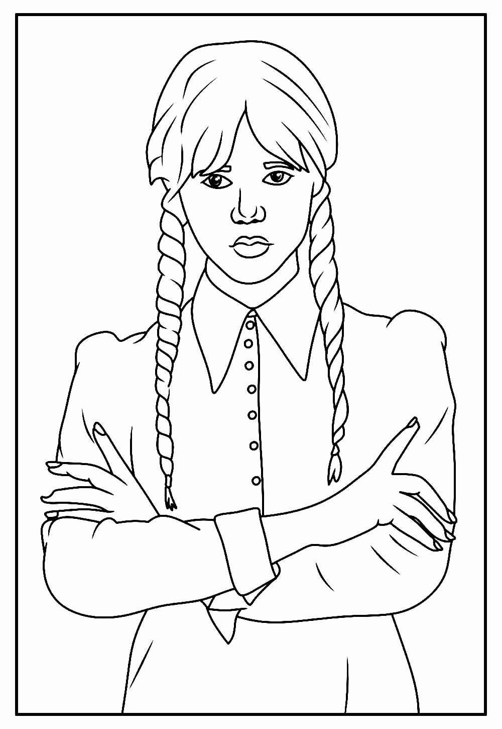 Wednesday Ausmalbilder 585