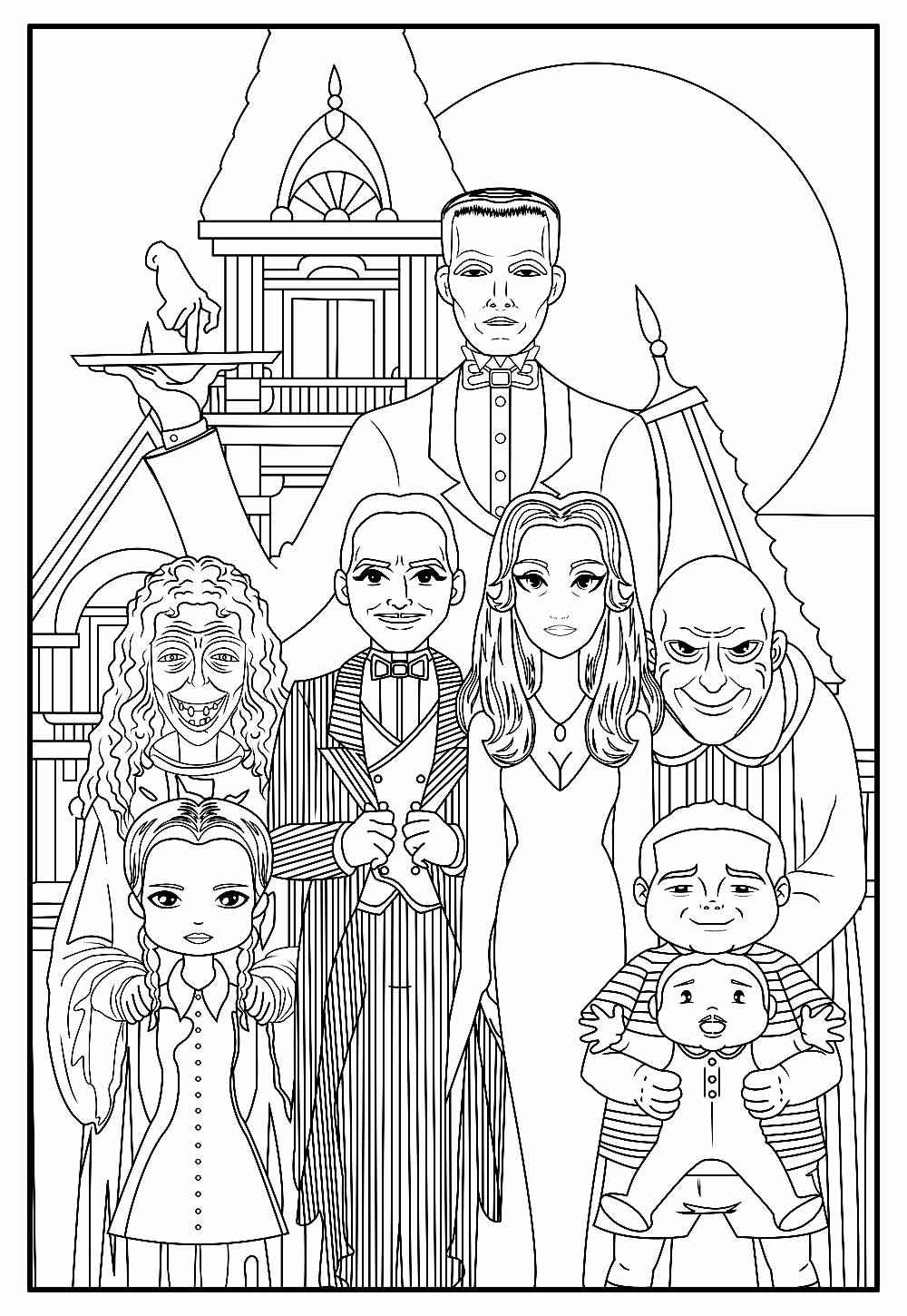 Wednesday Ausmalbilder 842