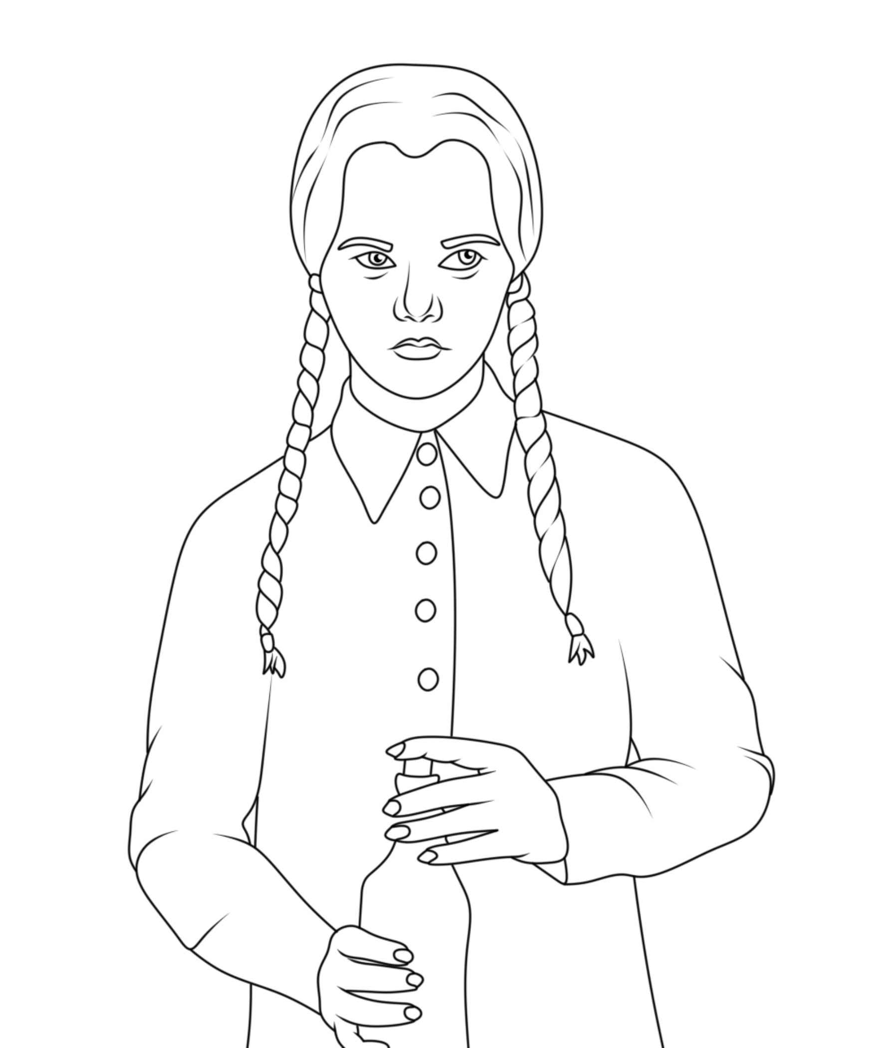 Wednesday Ausmalbilder 881