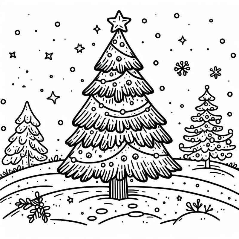 Weihnachtsbaum Ausmalbilder 031