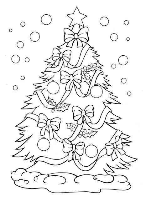 Weihnachtsbaum Ausmalbilder 054