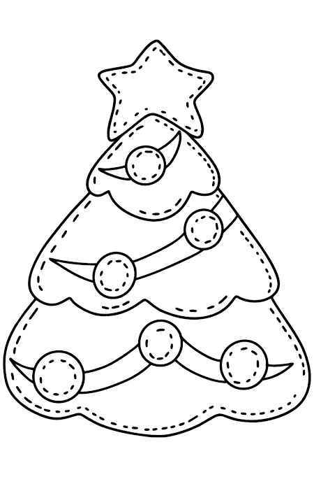 Weihnachtsbaum Ausmalbilder 089