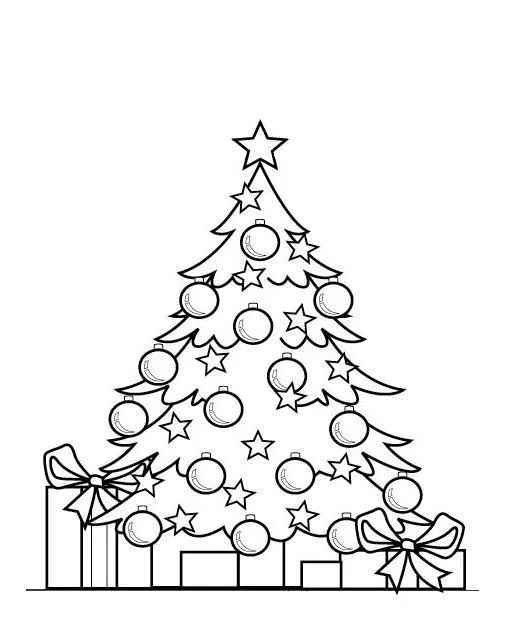 Weihnachtsbaum Ausmalbilder 114