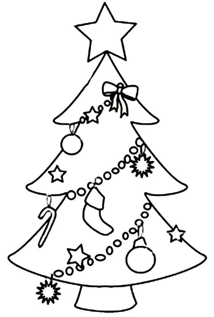 Weihnachtsbaum Ausmalbilder 143