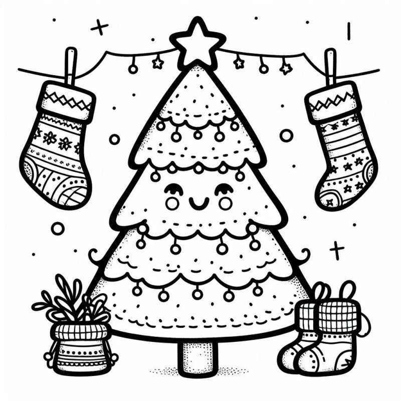 Weihnachtsbaum Ausmalbilder 318