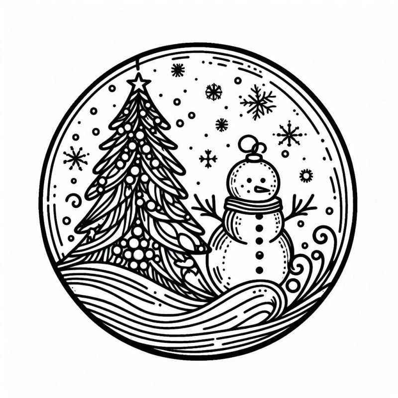 Weihnachtsbaum Ausmalbilder 356