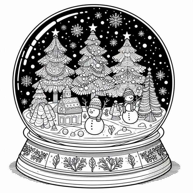 Weihnachtsbaum Ausmalbilder 374