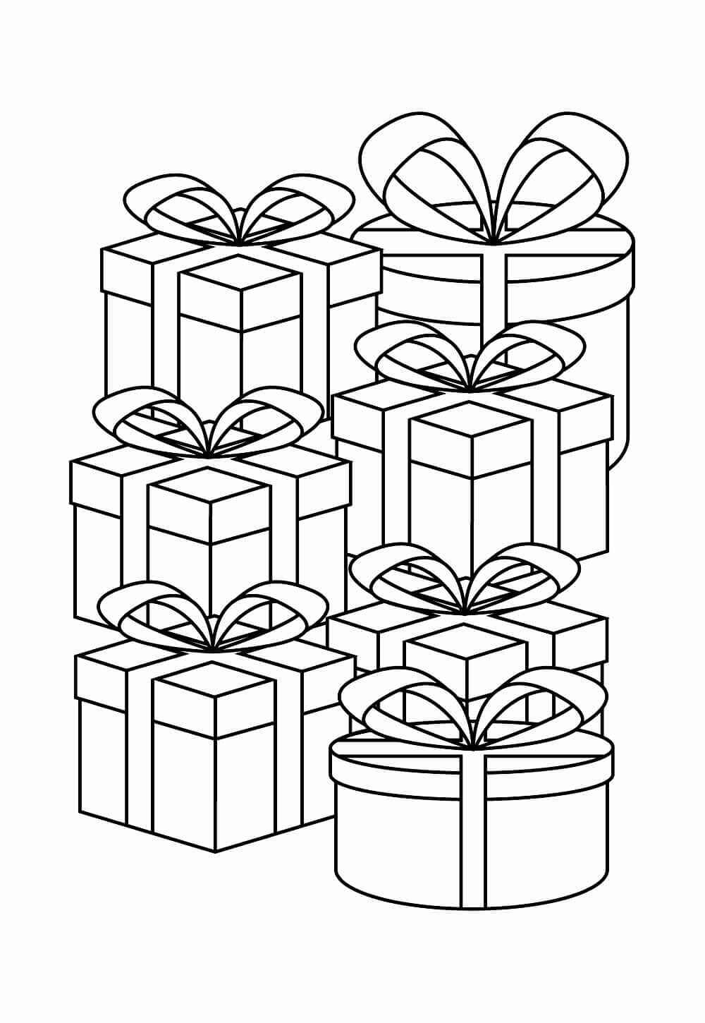 Weihnachtsgeschenke Ausmalbilder 011