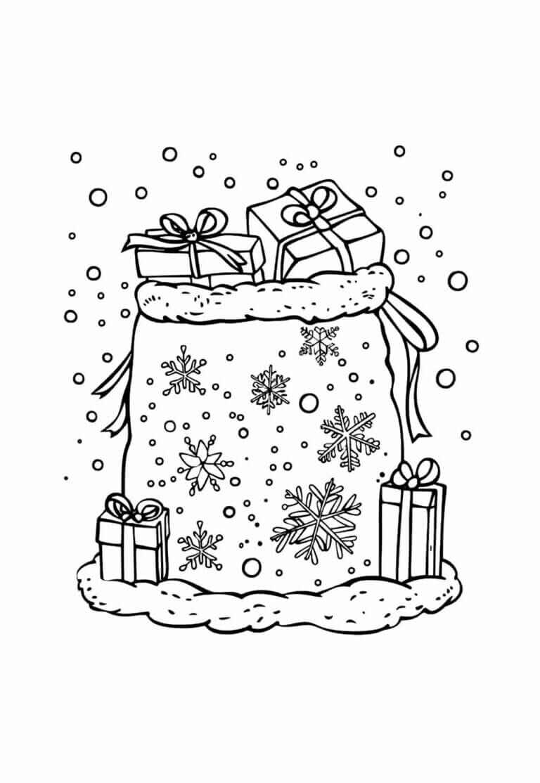 Weihnachtsgeschenke Ausmalbilder 406