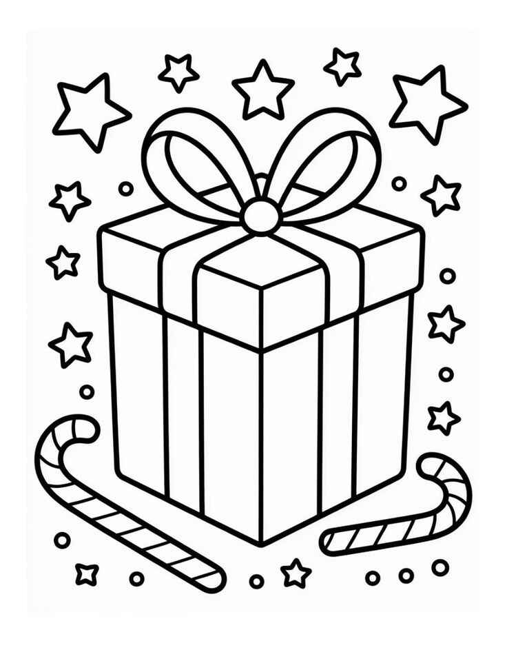 Weihnachtsgeschenke Ausmalbilder 453