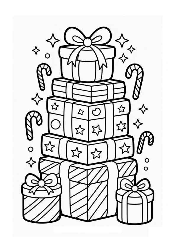 Weihnachtsgeschenke Ausmalbilder 591