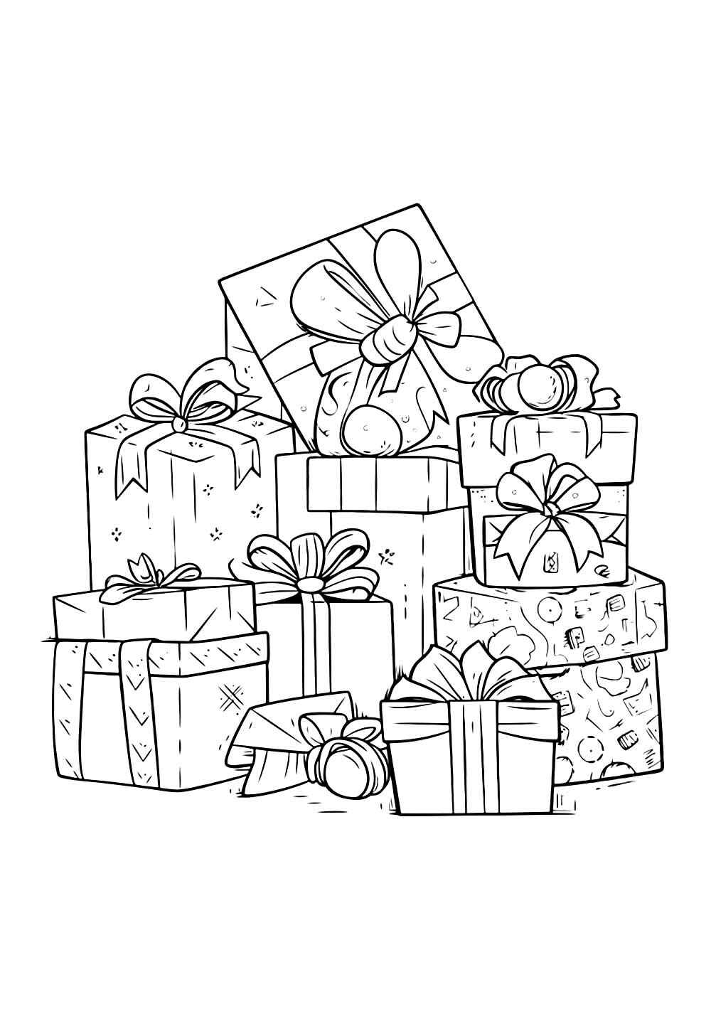 Weihnachtsgeschenke Ausmalbilder 833