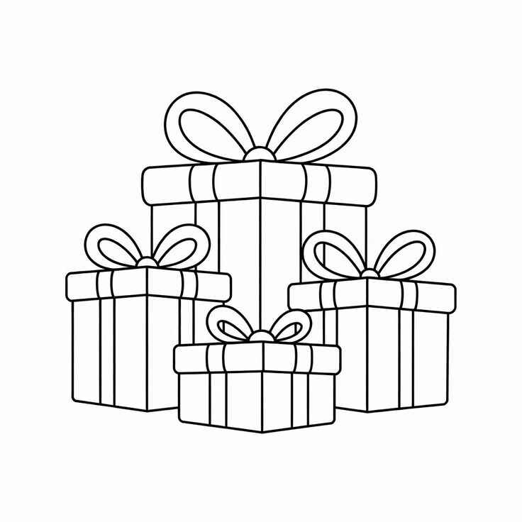 Weihnachtsgeschenke Ausmalbilder 860