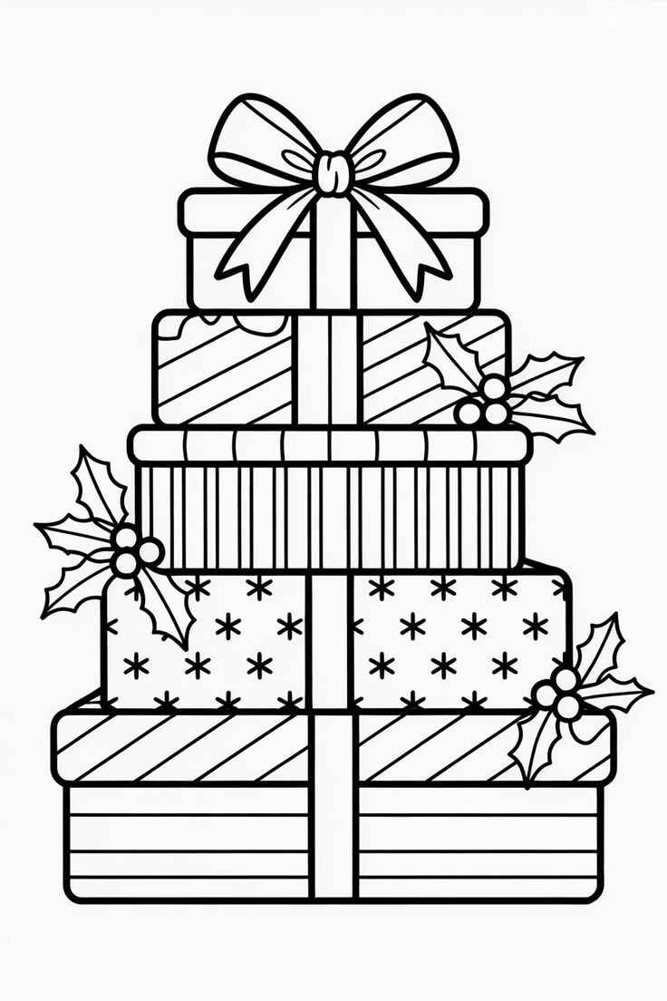 Weihnachtsgeschenke Ausmalbilder 990