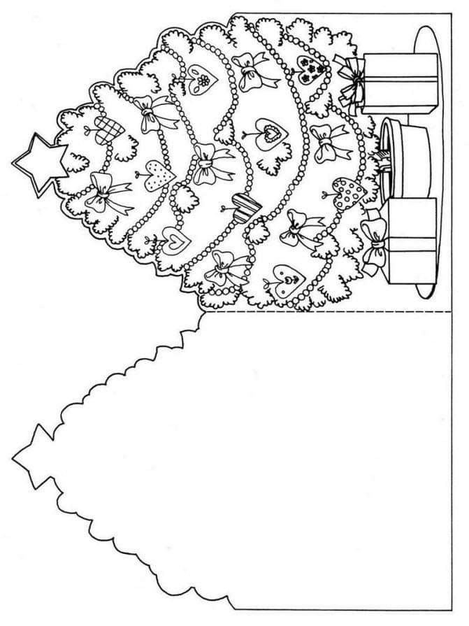 Weihnachtskarte Ausmalbilder 046