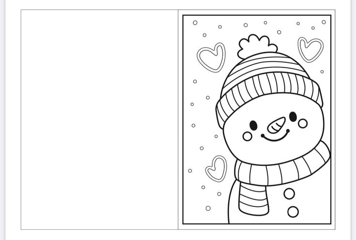 Weihnachtskarte Ausmalbilder 208