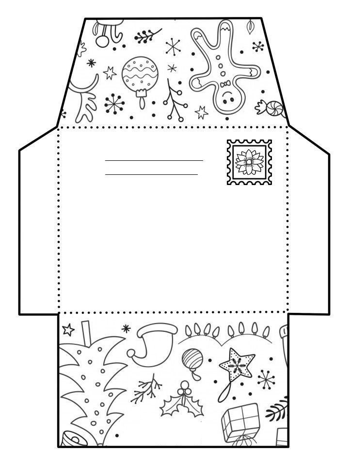 Weihnachtskarte Ausmalbilder 275