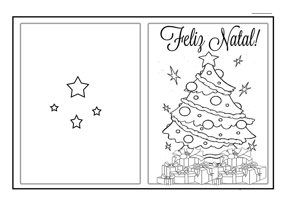 Weihnachtskarte Ausmalbilder 296