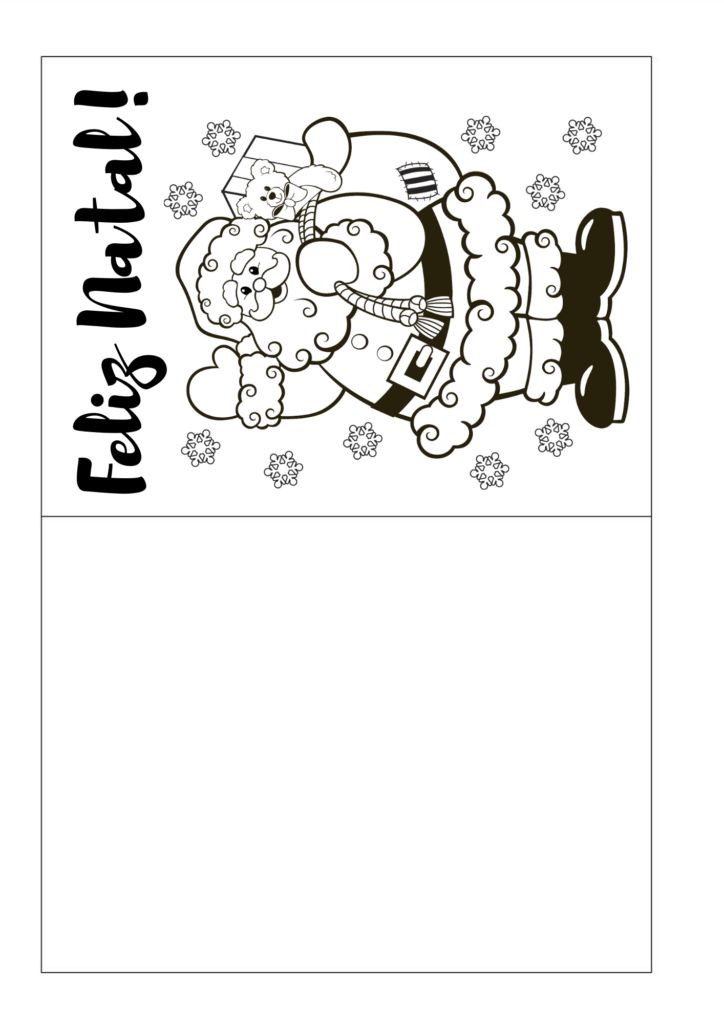 Weihnachtskarte Ausmalbilder 300