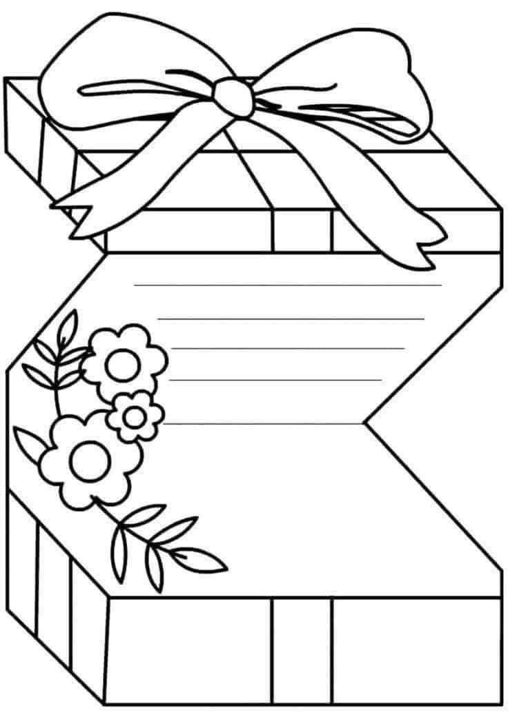 Weihnachtskarte Ausmalbilder 432