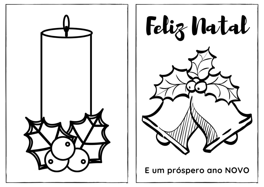 Weihnachtskarte Ausmalbilder 516