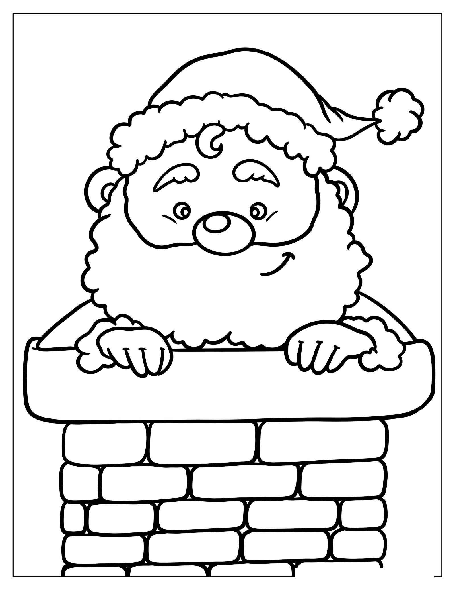 Weihnachtsmann Ausmalbilder 042