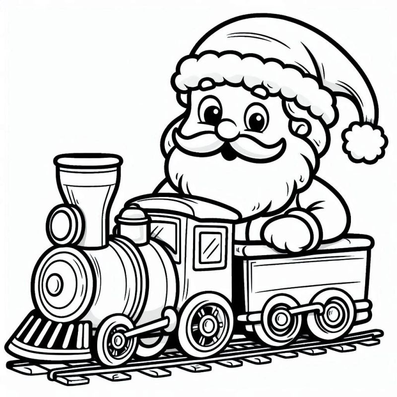 Weihnachtsmann Ausmalbilder 277