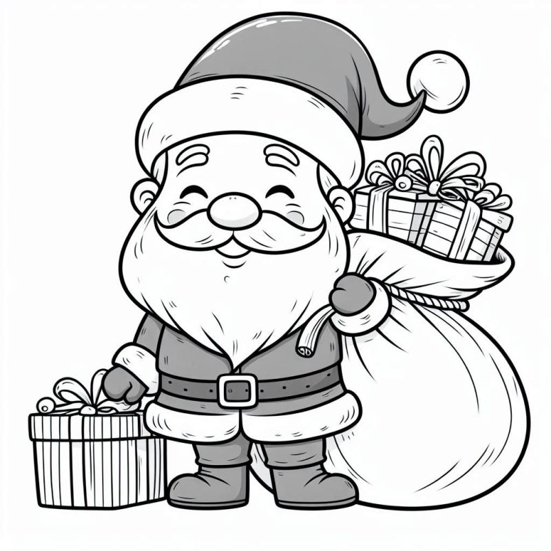 Weihnachtsmann Ausmalbilder 367