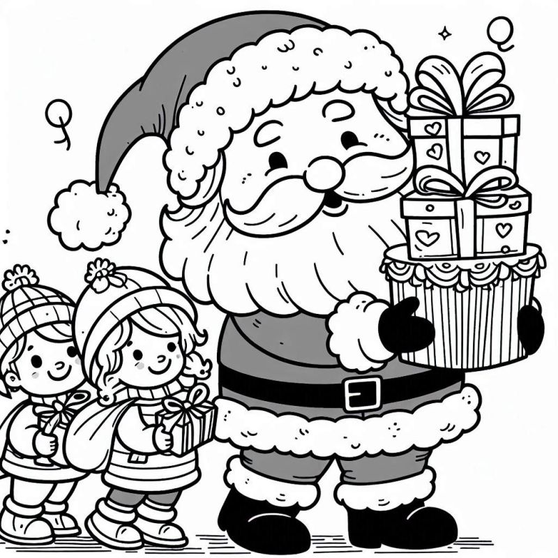 Weihnachtsmann Ausmalbilder 396