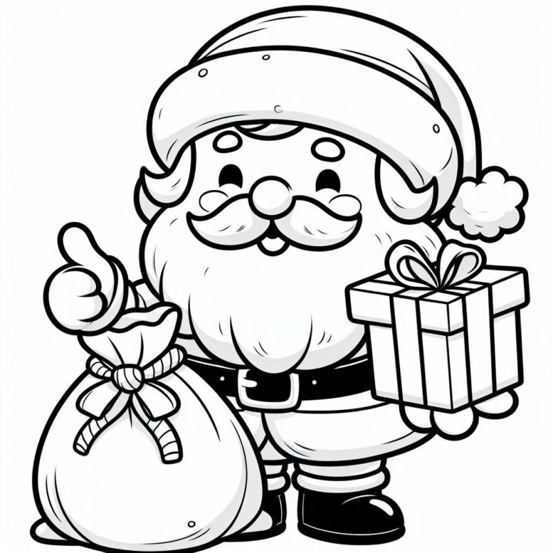 Weihnachtsmann Ausmalbilder 548