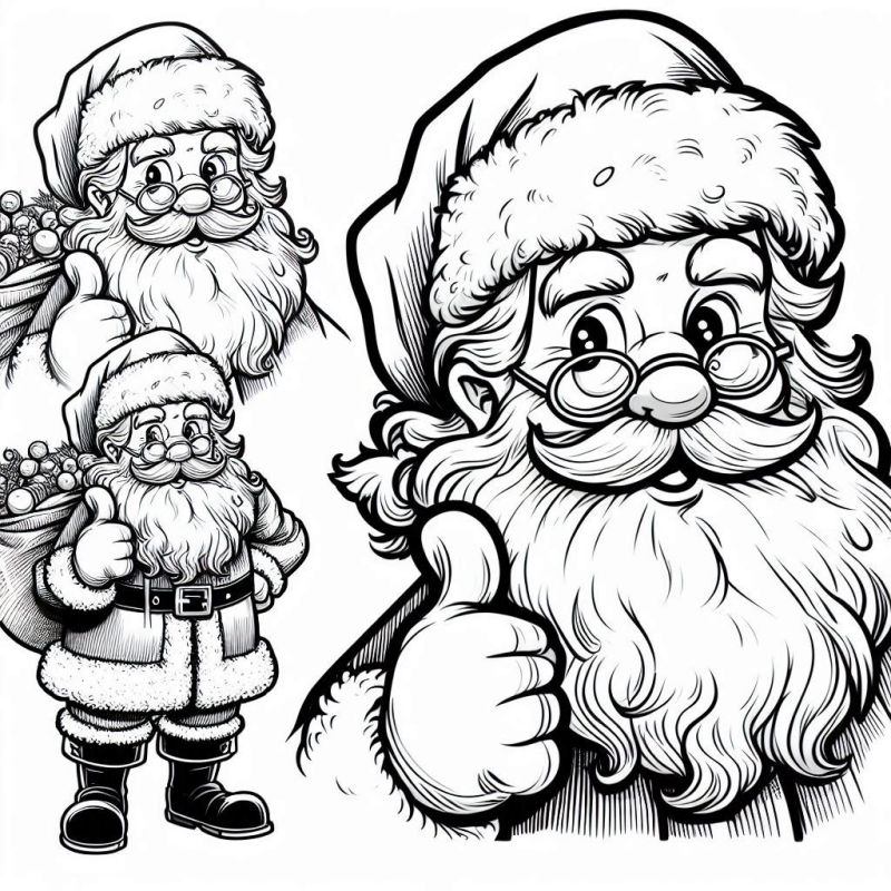 Weihnachtsmann Ausmalbilder 598