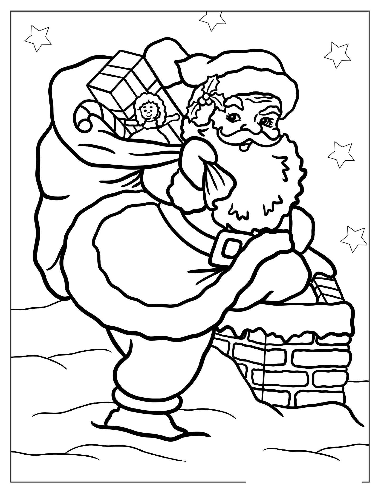 Weihnachtsmann Ausmalbilder 606