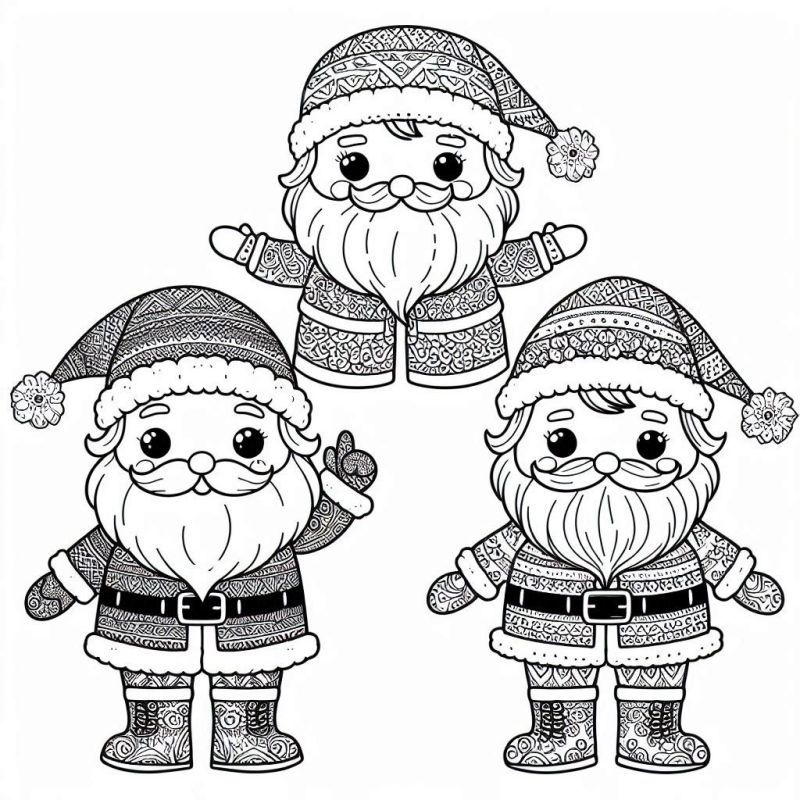 Weihnachtsmann Ausmalbilder 696