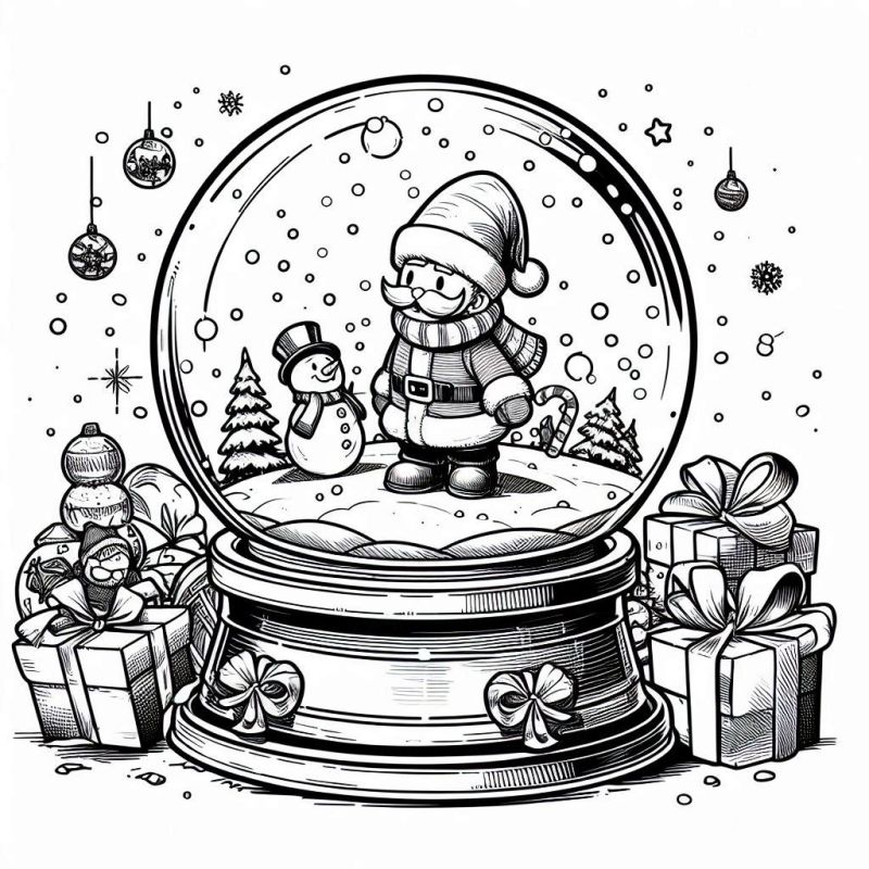 Weihnachtsmann Ausmalbilder 898