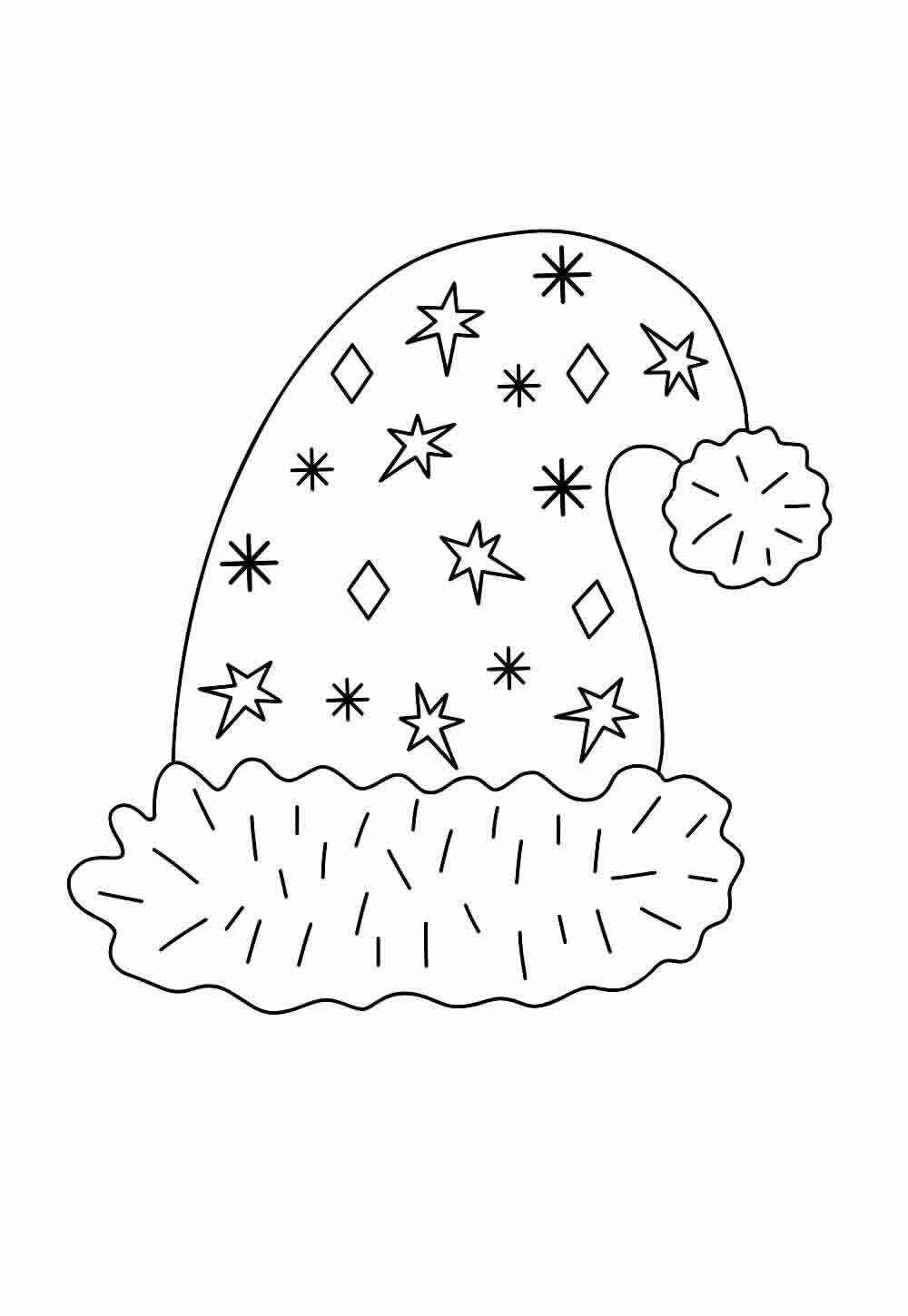 Weihnachtsmütze Ausmalbilder 534