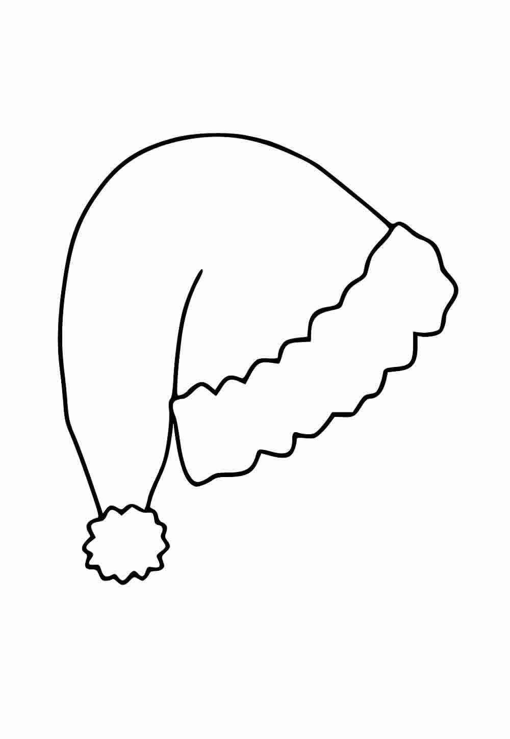 Weihnachtsmütze Ausmalbilder 799