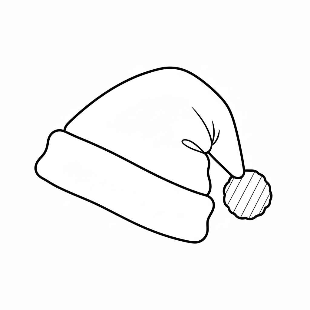 Weihnachtsmütze Ausmalbilder 855