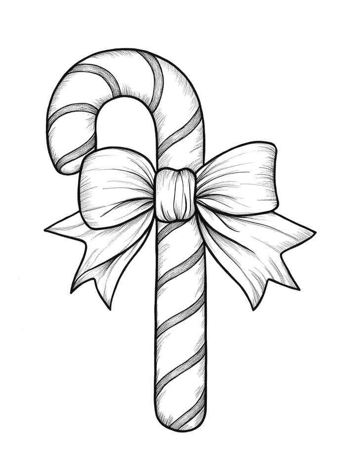 Weihnachtsstab Ausmalbilder 015